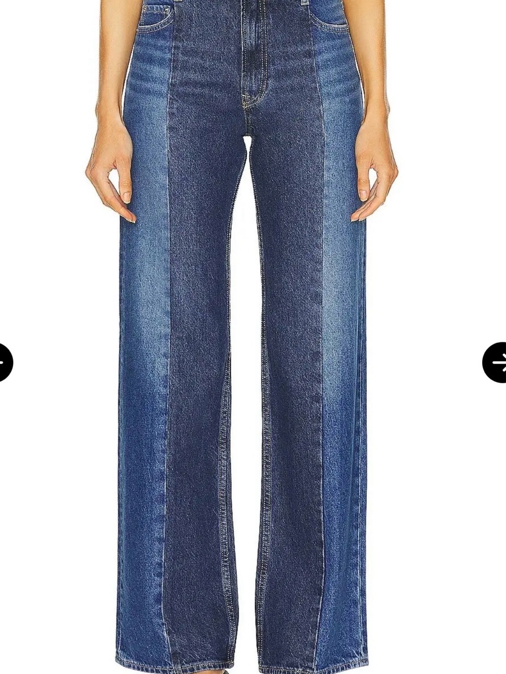 GRLFRND Vera Seamed Tonal Flare jeans Size 25 $255 MSRP